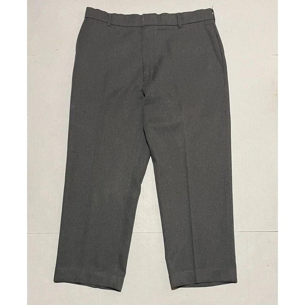 Vintage Levi's Action Slacks 36 X 26 Charcoal Gray Dress Pants USA Polyester